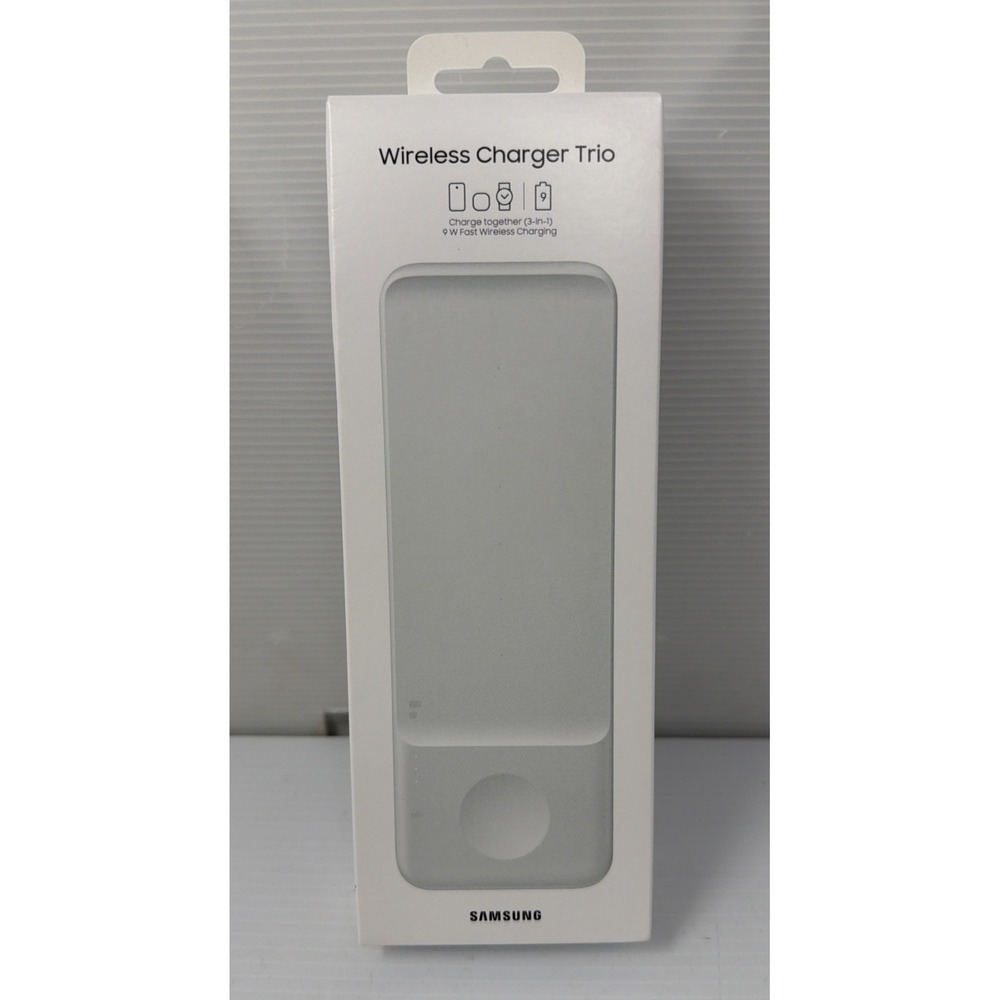 Samsung EP-P6300 Wireless Charger Trio for Qi Devices Headphones & Watches White
